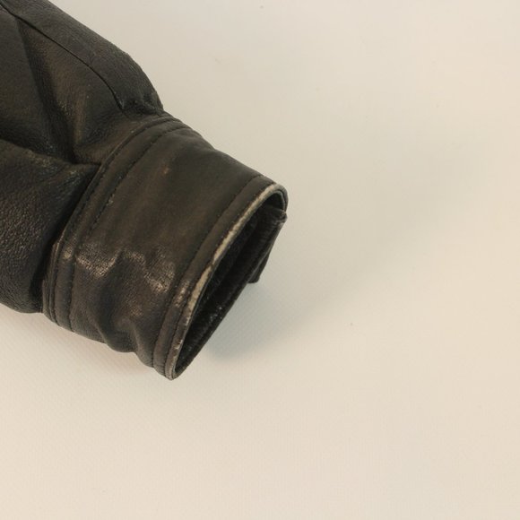 Wilsons Black Leather Jacket with Butterfly - Picture 9 of 12